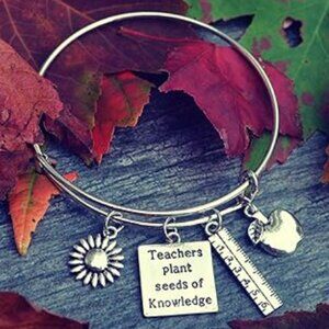 Teacher Bangle Bracelet